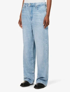 GOOD AMERICAN Good ‘90s Weightless Straight-leg Mid-rise Lyocell-blend Jeans 12 GOOD AMERICAN Good ‘90s Weightless Straight-leg Mid-rise Lyocell-blend Jeans -Whistles Store R04147920 INDIGO396 ALT03