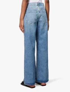 AGOLDE Fusion Wide-leg High-rise Organic-denim Jeans 12 AGOLDE Fusion Wide-leg High-rise Organic-denim Jeans -Whistles Store R04148464 RENOUNCEINDIGO ALT03