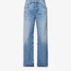 AGOLDE Fusion Wide-leg High-rise Organic-denim Jeans -Whistles Store R04148464 RENOUNCEINDIGO M