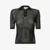 Logo-print Slim-fit Knitted Polo Shirt -Whistles Store R04148954 WHITEBLACK M