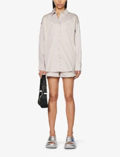 Daily Paper Reportia Relaxed-fit Cotton Shirt 8 Daily Paper Reportia Relaxed-fit Cotton Shirt -Whistles Store R04148969 HUSHEDVIOLET ALT01