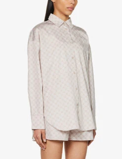 Daily Paper Reportia Relaxed-fit Cotton Shirt 9 Daily Paper Reportia Relaxed-fit Cotton Shirt -Whistles Store R04148969 HUSHEDVIOLET ALT02