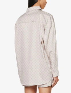 Daily Paper Reportia Relaxed-fit Cotton Shirt 10 Daily Paper Reportia Relaxed-fit Cotton Shirt -Whistles Store R04148969 HUSHEDVIOLET ALT03