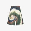 FRAME X Julia Sarr Jamois Tie-dye Relaxed-fit Mesh Shorts -Whistles Store R04149889 FATIGUEMULTI M