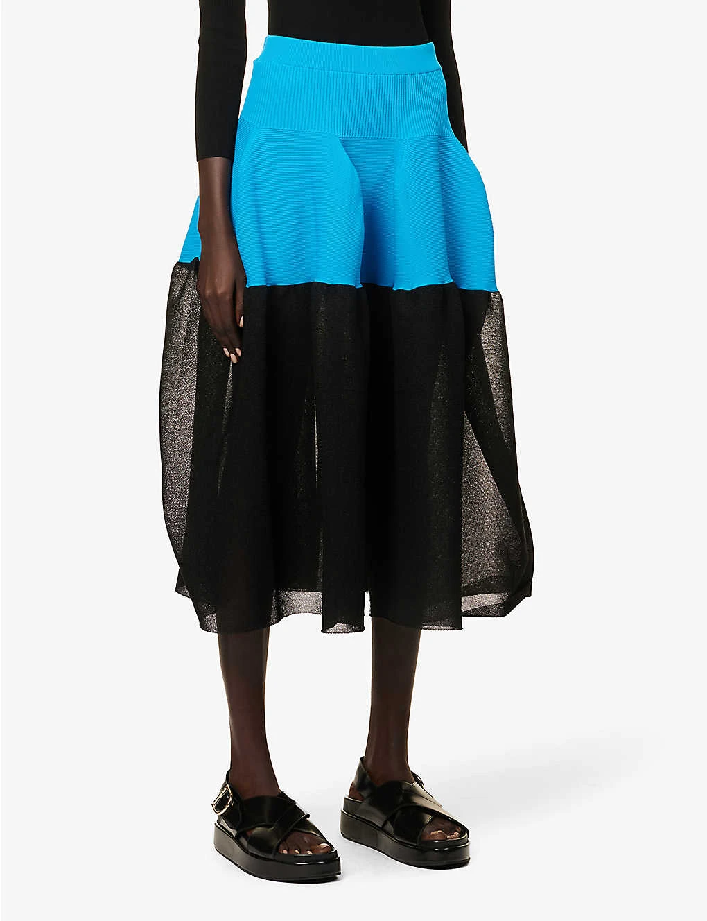Pottery Mid-rise Recycled-polyester Midi Skirt 5 Pottery Mid-rise Recycled-polyester Midi Skirt - Image 3