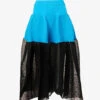 Pottery Mid-rise Recycled-polyester Midi Skirt -Whistles Store R04149908 CYAN M