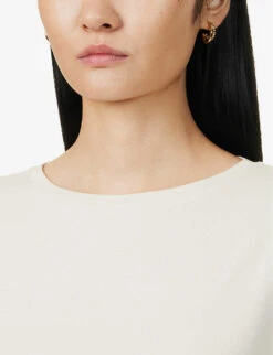 Weekend Max Mara Multia Regular-fit Stretch-cotton Top -Whistles Store R04151243 IVORY ALT04