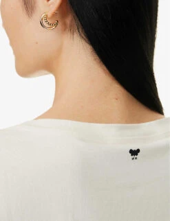 Weekend Max Mara Multia Regular-fit Stretch-cotton Top -Whistles Store R04151243 IVORY ALT05