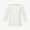 Weekend Max Mara Multia Regular-fit Stretch-cotton Top -Whistles Store R04151243 IVORY M