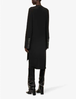 Saint Mary Round-neck Silk Midi Dress 11 Saint Mary Round-neck Silk Midi Dress -Whistles Store R04151421 BLACK ALT03