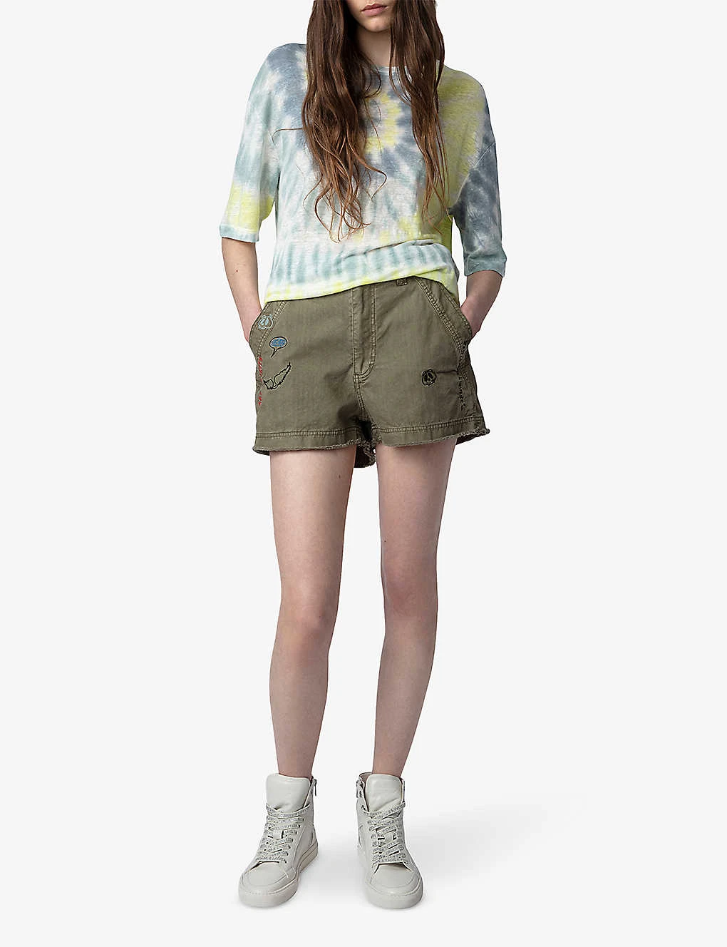 Zadig & Voltaire Suzy Tie-dye Linen T-shirt 4 Zadig & Voltaire Suzy Tie-dye Linen T-shirt - Image 2