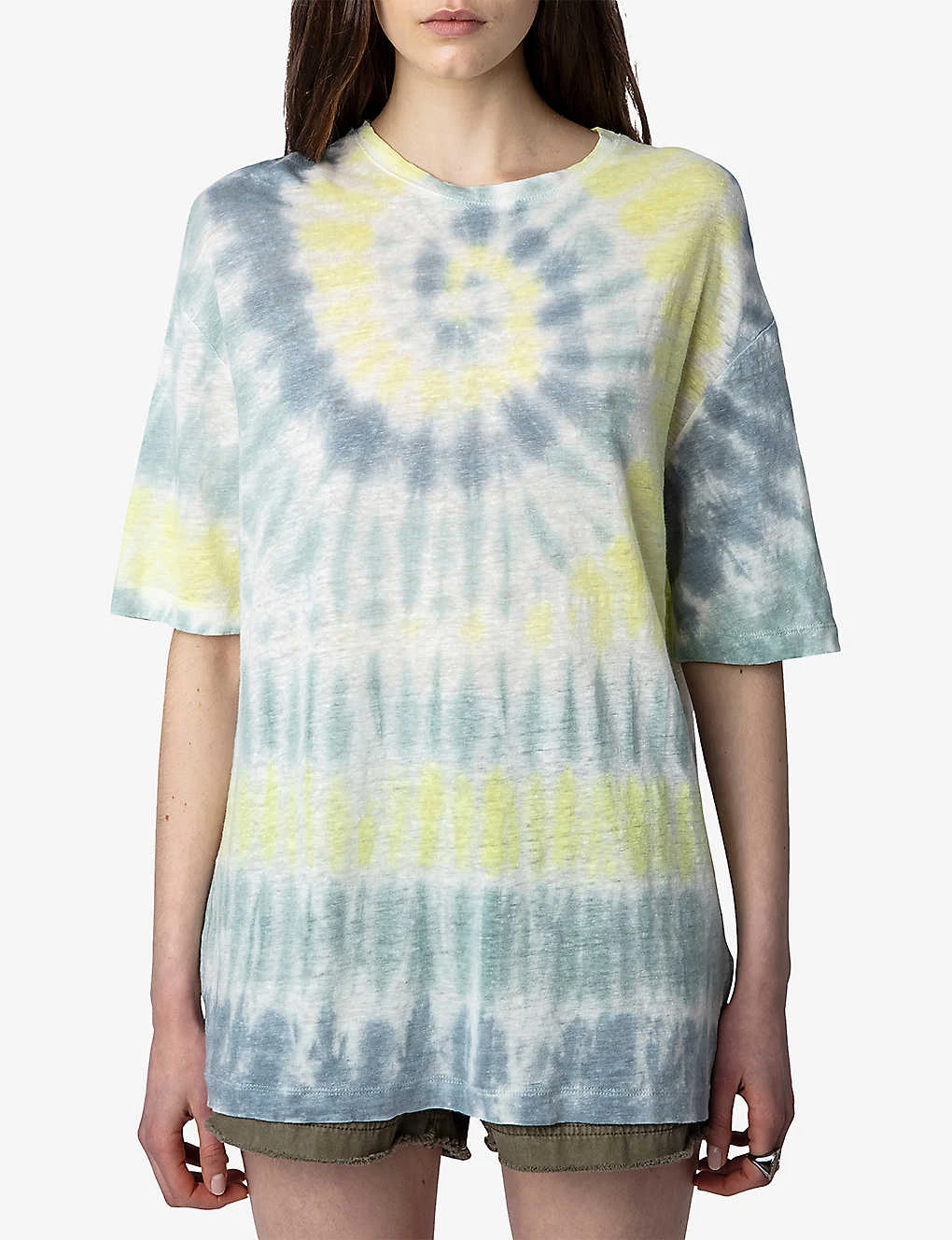 Zadig & Voltaire Suzy Tie-dye Linen T-shirt 7 Zadig & Voltaire Suzy Tie-dye Linen T-shirt - Image 5