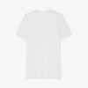 Zadig & Voltaire Wassa Crystal-embellished Linen-blend T-shirt -Whistles Store R04151998 BLANC M