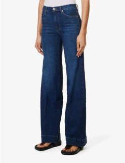 7 For All Mankind Modern Dojo Flared High-rise Stretch-denim Jeans -Whistles Store R04152108 SLIMILLUSIONLITTLESTR ALT02