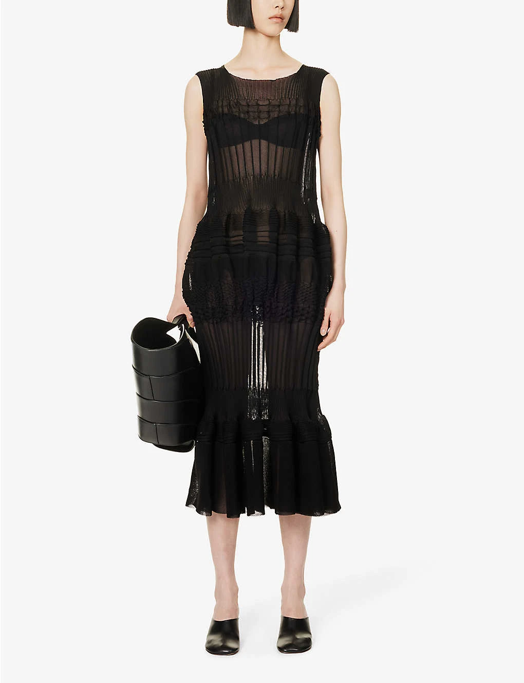 Issey Miyake Assemblage Pleated Knitted Mini Dress 4 Issey Miyake Assemblage Pleated Knitted Mini Dress - Image 2