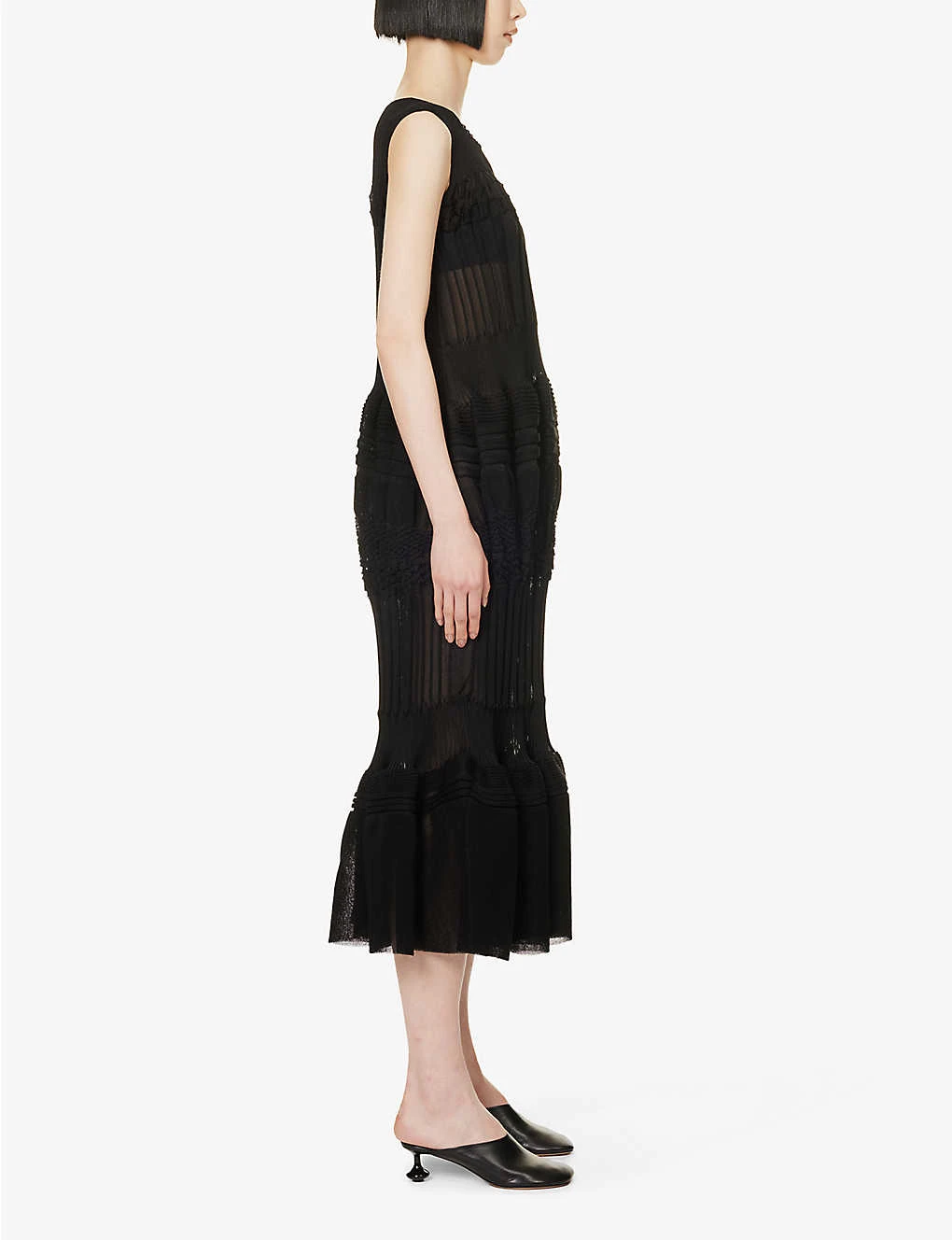 Issey Miyake Assemblage Pleated Knitted Mini Dress 5 Issey Miyake Assemblage Pleated Knitted Mini Dress - Image 3