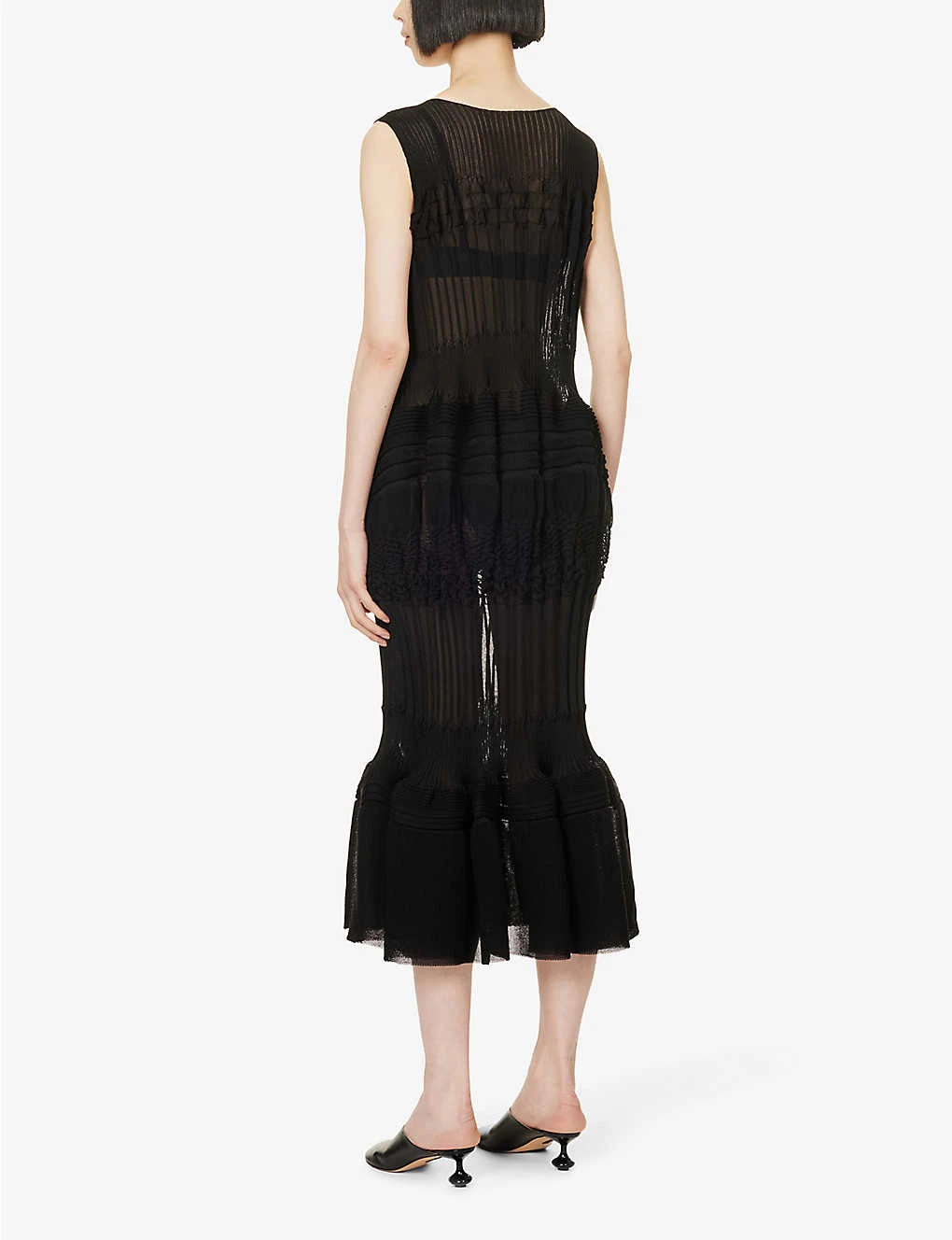 Issey Miyake Assemblage Pleated Knitted Mini Dress 6 Issey Miyake Assemblage Pleated Knitted Mini Dress - Image 4
