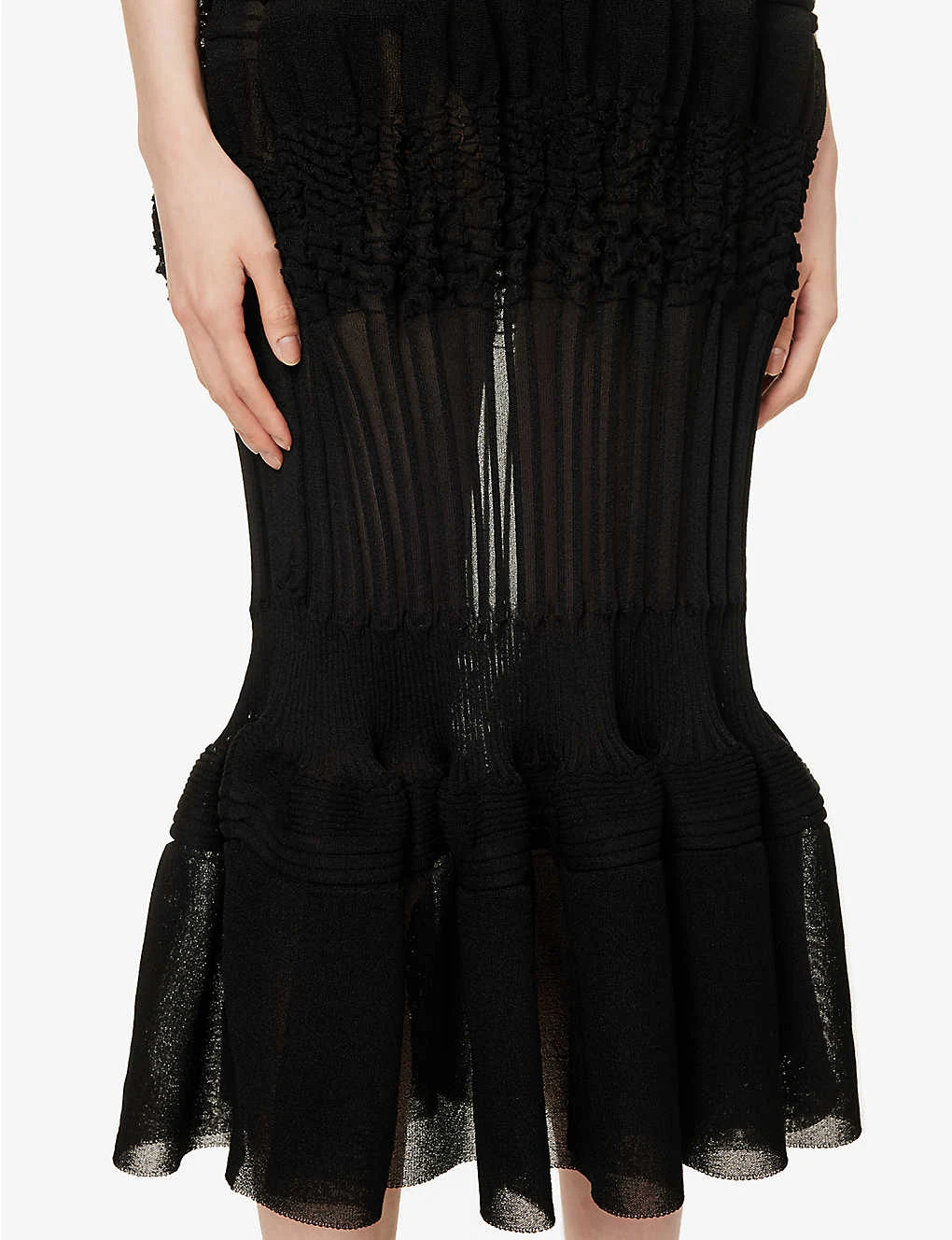 Issey Miyake Assemblage Pleated Knitted Mini Dress 8 Issey Miyake Assemblage Pleated Knitted Mini Dress - Image 6