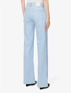 Paige Leenah Flared Mid-rise Denim-blend Jeans 11 Paige Leenah Flared Mid-rise Denim-blend Jeans -Whistles Store R04153161 INDIGOGLITZCOATING ALT03
