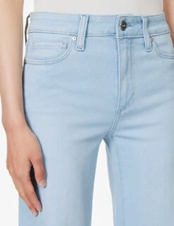 Paige Leenah Flared Mid-rise Denim-blend Jeans 12 Paige Leenah Flared Mid-rise Denim-blend Jeans -Whistles Store R04153161 INDIGOGLITZCOATING ALT04