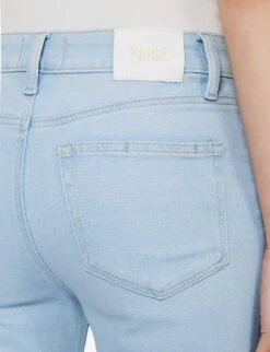 Paige Leenah Flared Mid-rise Denim-blend Jeans 13 Paige Leenah Flared Mid-rise Denim-blend Jeans -Whistles Store R04153161 INDIGOGLITZCOATING ALT05