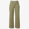 Paige Anessa Wide-leg Mid-rise Stretch-denim Jeans 1 Paige Anessa Wide-leg Mid-rise Stretch-denim Jeans -Whistles Store R04153167 VINTAGEMOSSYGREEN M