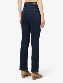 Paige Claudine Flared-leg High-rise Stretch-denim Jeans -Whistles Store R04153201 ASTER ALT03