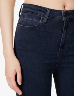 Paige Claudine Flared-leg High-rise Stretch-denim Jeans -Whistles Store R04153201 ASTER ALT04