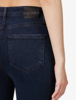 Paige Claudine Flared-leg High-rise Stretch-denim Jeans -Whistles Store R04153201 ASTER ALT05