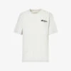 Outline Logo-print Cotton-jersey T-shirt -Whistles Store R04153493 GREYMELANGE M