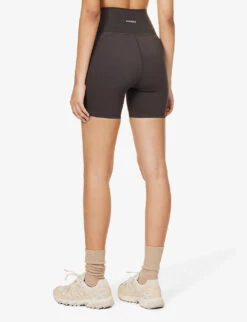 Ultimate Wrap-over High-rise Stretch-woven Shorts -Whistles Store R04153512 COFFEEBEAN ALT03