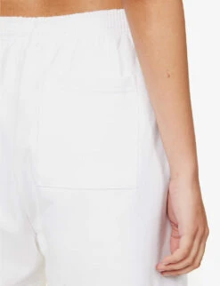 Sweat High-rise Logo-print Cotton-jersey Shorts 11 Sweat High-rise Logo-print Cotton-jersey Shorts -Whistles Store R04153530 WHITE ALT04