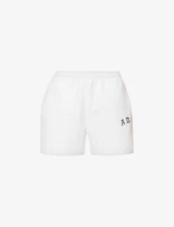 Sweat High-rise Logo-print Cotton-jersey Shorts