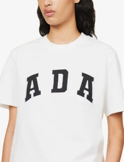 Logo-appliqué Relaxed-fit Cotton-jersey T-shirt -Whistles Store R04153531 WHITE ALT04