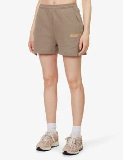 Resort Logo-patch Cotton-jersey Shorts 9 Resort Logo-patch Cotton-jersey Shorts -Whistles Store R04153628 DEEPSAND ALT02