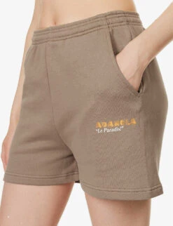 Resort Logo-patch Cotton-jersey Shorts 11 Resort Logo-patch Cotton-jersey Shorts -Whistles Store R04153628 DEEPSAND ALT04