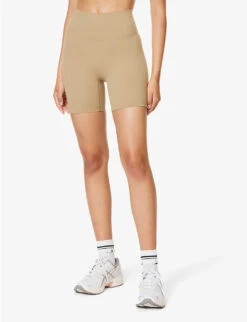 Ultimate Cropped High-rise Stretch-woven Shorts -Whistles Store R04153640 DEEPSAND ALT02