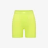 Boyfriend Brand-patch Stretch-woven Shorts 1 Boyfriend Brand-patch Stretch-woven Shorts -Whistles Store R04153773 YELLOWHIGHLIGHTER M