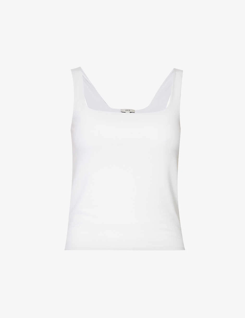 Vince Square-neck Sleeveless Stretch-cotton Top 3 Vince Square-neck Sleeveless Stretch-cotton Top