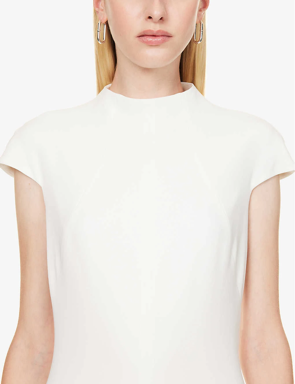 High-neck Crystal-embellished Woven Maxi Dress 8 High-neck Crystal-embellished Woven Maxi Dress - Image 6