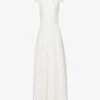 High-neck Crystal-embellished Woven Maxi Dress 1 High-neck Crystal-embellished Woven Maxi Dress -Whistles Store R04156403 OPTICALWHITE M