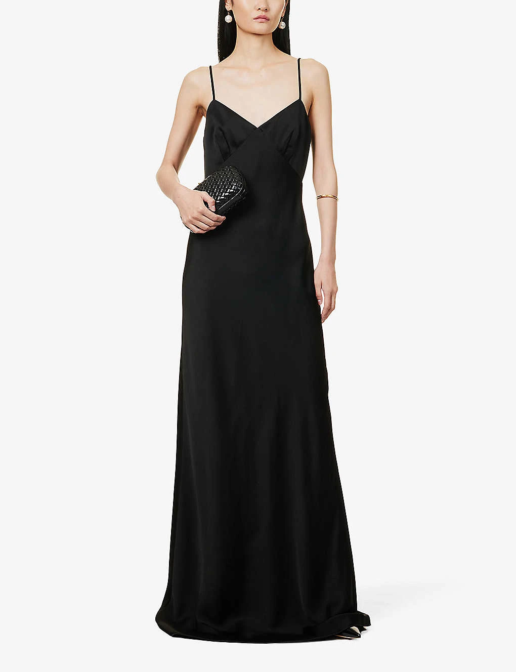 Selce V-neck Woven Maxi Dress 4 Selce V-neck Woven Maxi Dress - Image 2