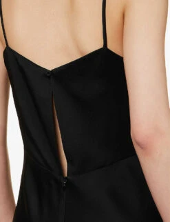 Selce V-neck Woven Maxi Dress 12 Selce V-neck Woven Maxi Dress -Whistles Store R04156404 BLACK ALT04