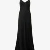 Selce V-neck Woven Maxi Dress -Whistles Store R04156404 BLACK M