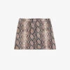THE KOOPLES Snakeskin-embossed Leather Mini Skirt -Whistles Store R04156823 PYT04 M