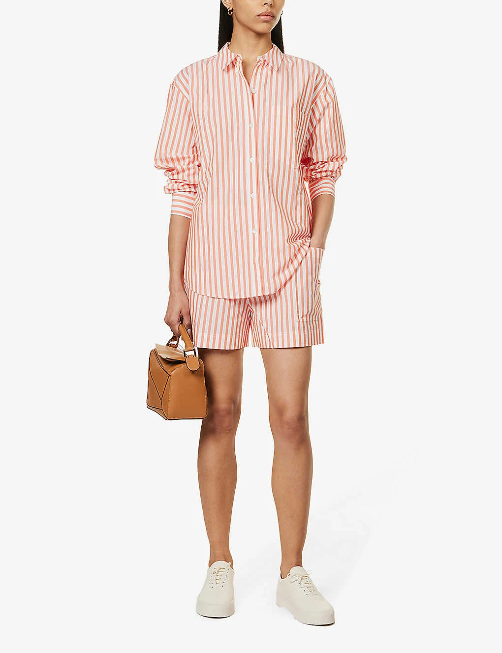 RAILS Boxer Striped High-rise Regular-fit Cotton-blend Shorts 4 RAILS Boxer Striped High-rise Regular-fit Cotton-blend Shorts - Image 2