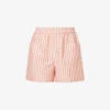 RAILS Boxer Striped High-rise Regular-fit Cotton-blend Shorts -Whistles Store R04158668 LESISTRIPE M