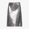 Bottega Veneta Intrecciato High-rise Leather Midi Skirt 1 Bottega Veneta Intrecciato High-rise Leather Midi Skirt -Whistles Store R04159967 SILVER M
