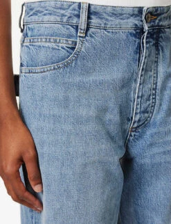 Bottega Veneta Stitched-pocket Wide-leg Mid-rise Jeans -Whistles Store R04159971 MIDBLUE ALT04