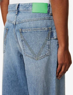 Bottega Veneta Stitched-pocket Wide-leg Mid-rise Jeans -Whistles Store R04159971 MIDBLUE ALT05